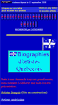 Mobile Screenshot of biographiesartistesquebecois.com